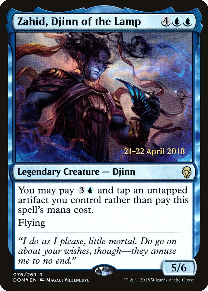 Zahid, Djinn of the Lamp  (Prerelease) [Dominaria Prerelease Promos] | The Gaming-Verse