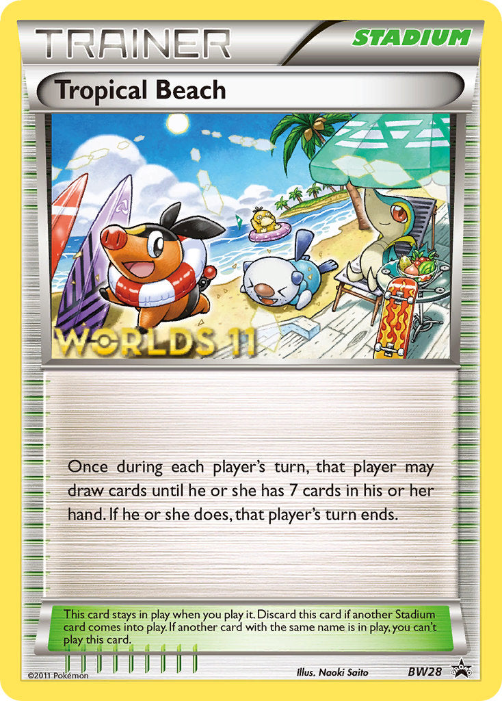 Tropical Beach (BW28) (Finalist) [Black & White: Black Star Promos] | The Gaming-Verse