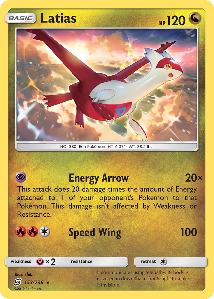 Latias (153/236) [Sun & Moon: Unified Minds] | The Gaming-Verse