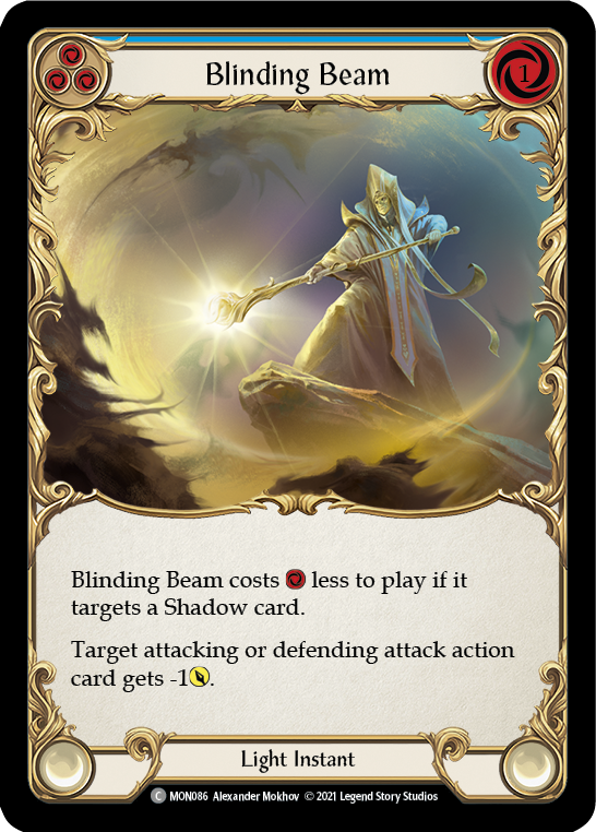 Blinding Beam (Blue) [MON086] 1st Edition Normal | The Gaming-Verse