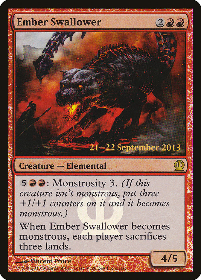 Ember Swallower  (Prerelease) [Theros Prerelease Promos] | The Gaming-Verse