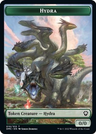 Snake // Hydra Double-sided Token [Dominaria United Commander Tokens] | The Gaming-Verse