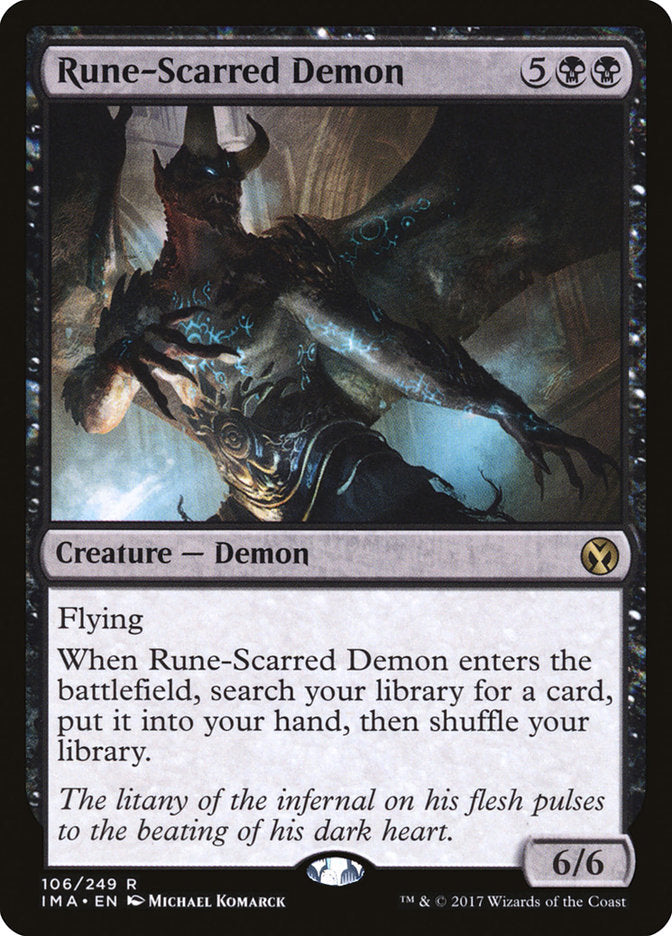 Rune-Scarred Demon [Iconic Masters] | The Gaming-Verse