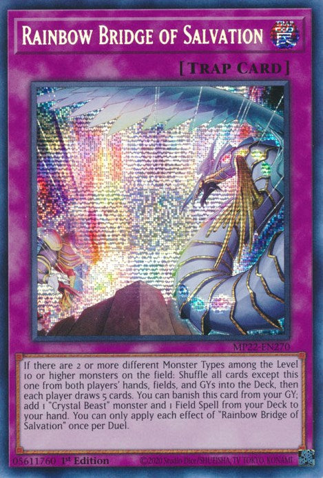 Rainbow Bridge of Salvation [MP22-EN270] Prismatic Secret Rare | The Gaming-Verse