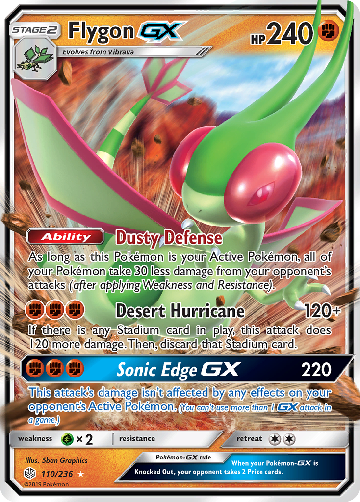 Flygon GX (110/236) [Sun & Moon: Cosmic Eclipse] | The Gaming-Verse