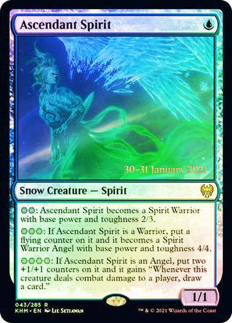 Ascendant Spirit  [Kaldheim Prerelease Promos] | The Gaming-Verse