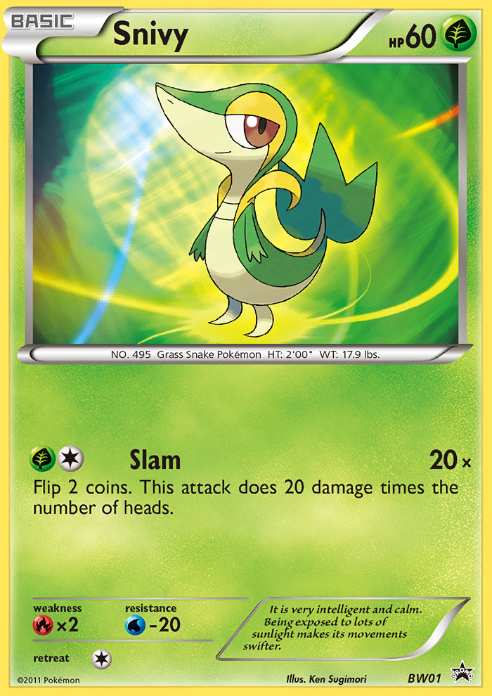 Snivy (BW01) [Black & White: Black Star Promos] | The Gaming-Verse