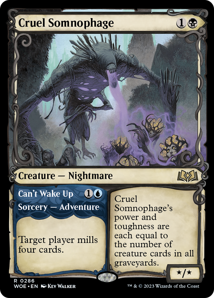 Cruel Somnophage // Can't Wake Up (Showcase) [Wilds of Eldraine] | The Gaming-Verse