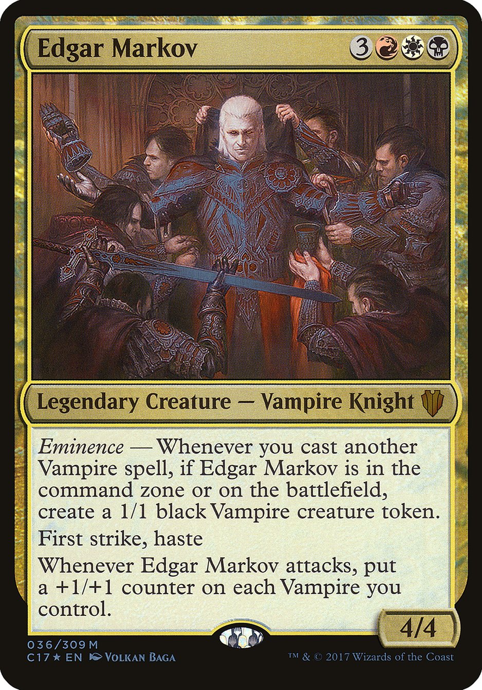 Edgar Markov (Commander 2017) [Commander 2017 Oversized] | The Gaming-Verse