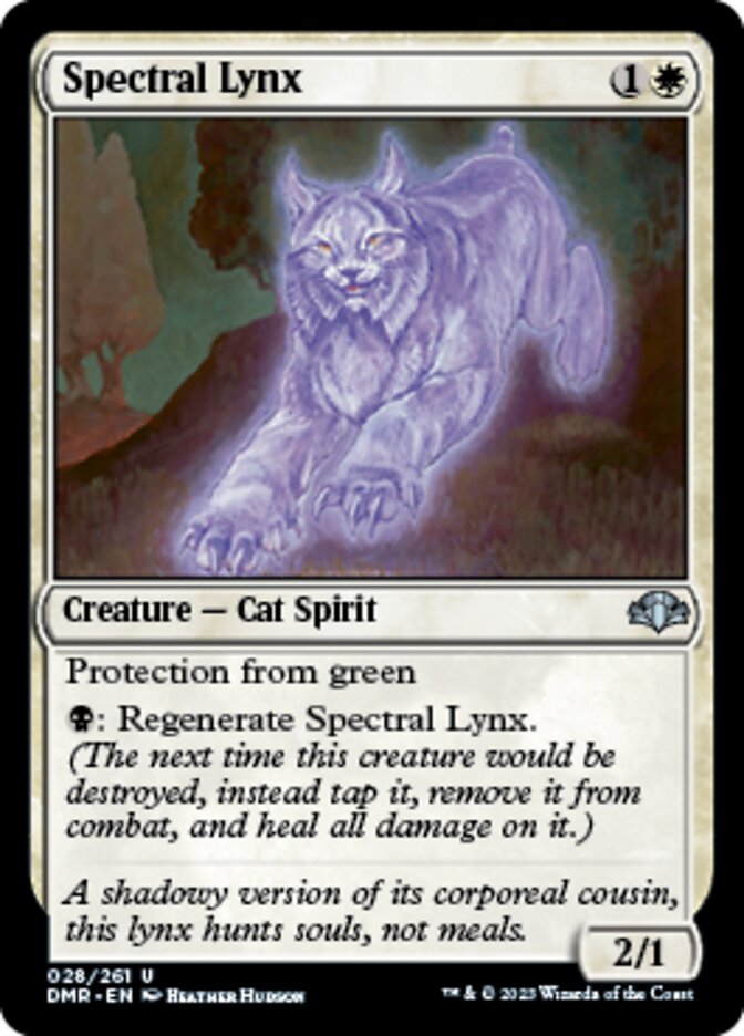 Spectral Lynx [Dominaria Remastered] | The Gaming-Verse