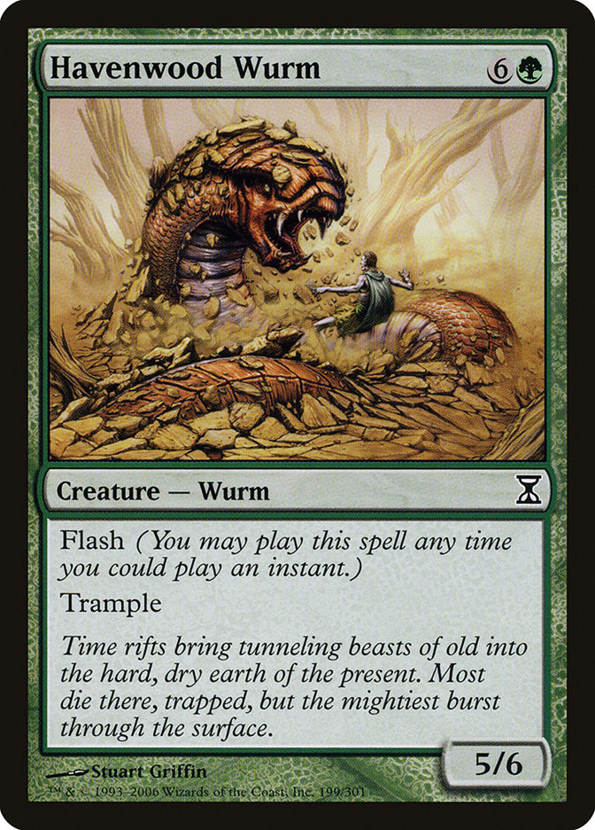 Havenwood Wurm [Time Spiral] | The Gaming-Verse