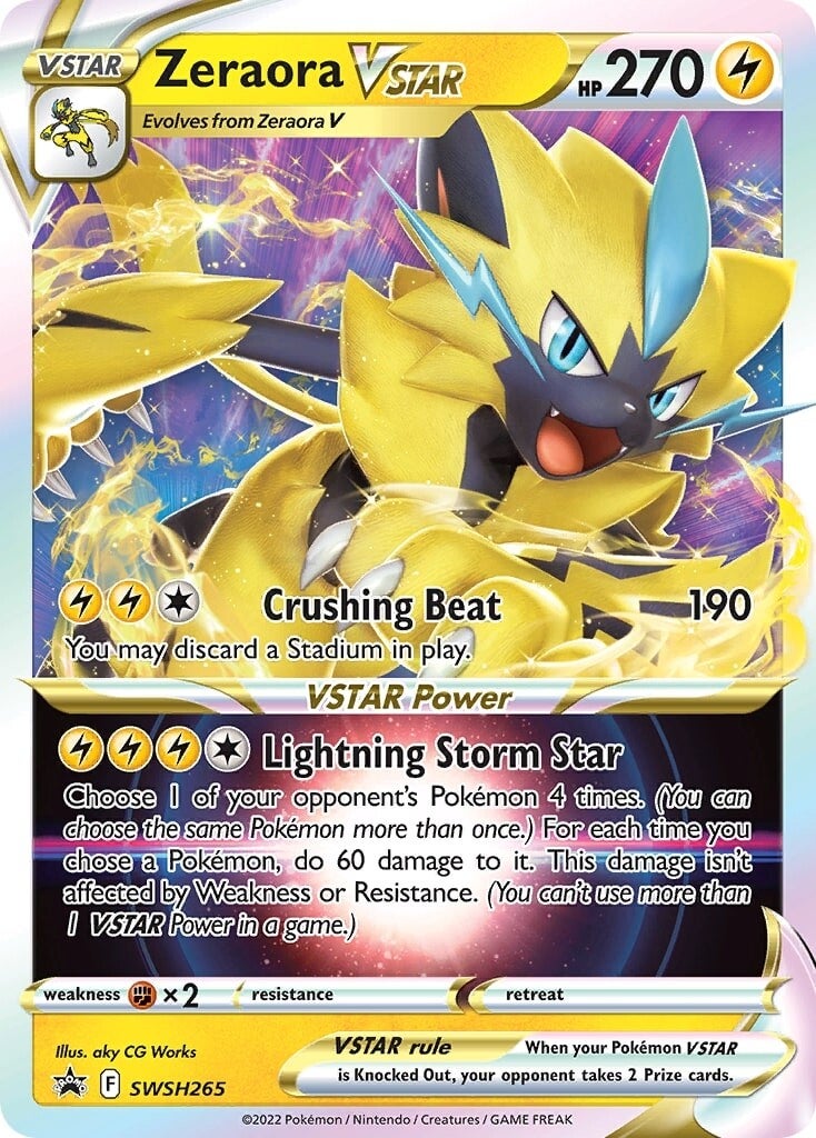 Zeraora VSTAR (SWSH265) (Jumbo Card) [Sword & Shield: Black Star Promos] | The Gaming-Verse