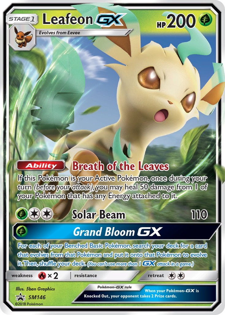 Leafeon GX (SM146) [Sun & Moon: Black Star Promos] | The Gaming-Verse