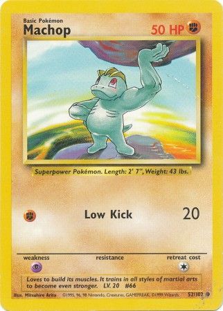 Machop (52/102) [Base Set Unlimited] | The Gaming-Verse