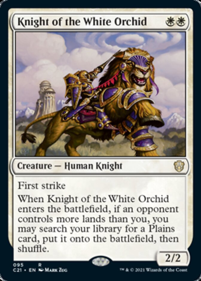 Knight of the White Orchid [Commander 2021] | The Gaming-Verse