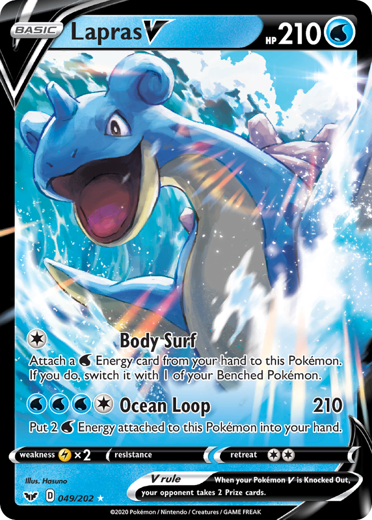 Lapras V (049/202) [Sword & Shield: Base Set] | The Gaming-Verse