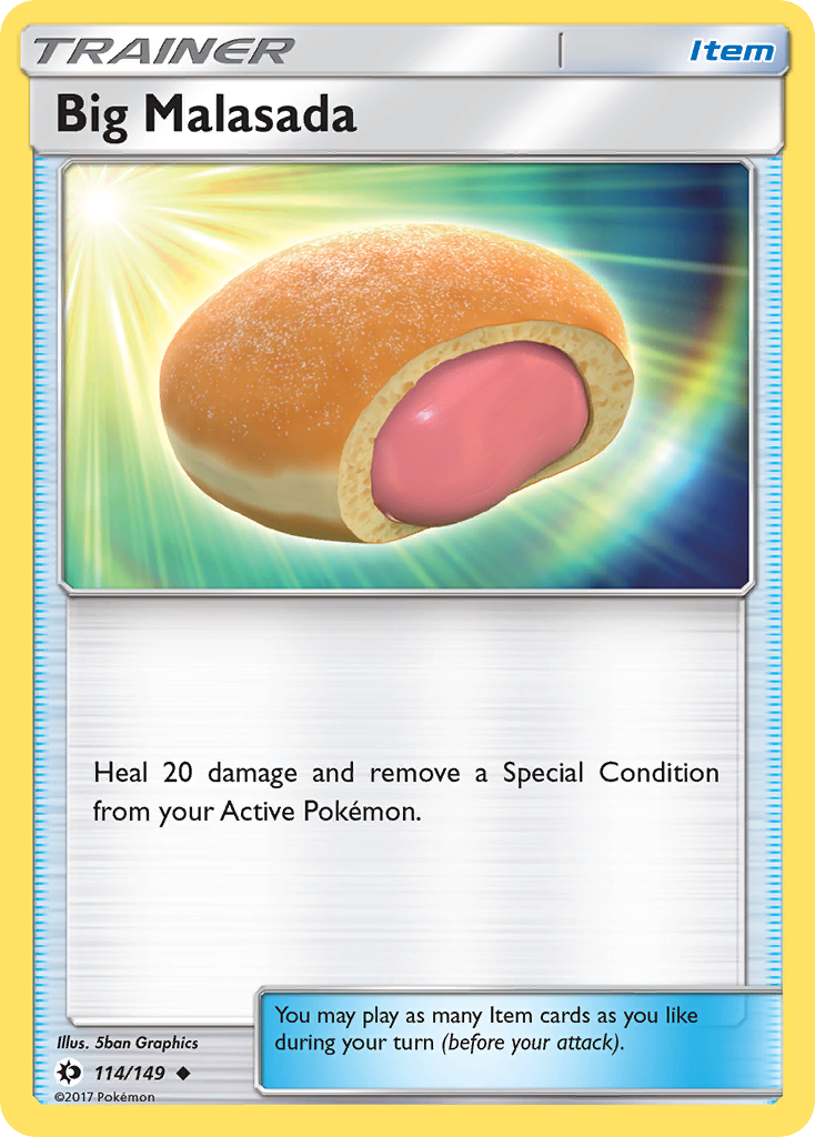 Big Malasada (114/149) [Sun & Moon: Base Set] | The Gaming-Verse