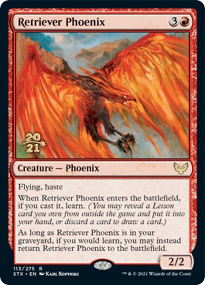 Retriever Phoenix [Strixhaven: School of Mages Prerelease Promos] | The Gaming-Verse