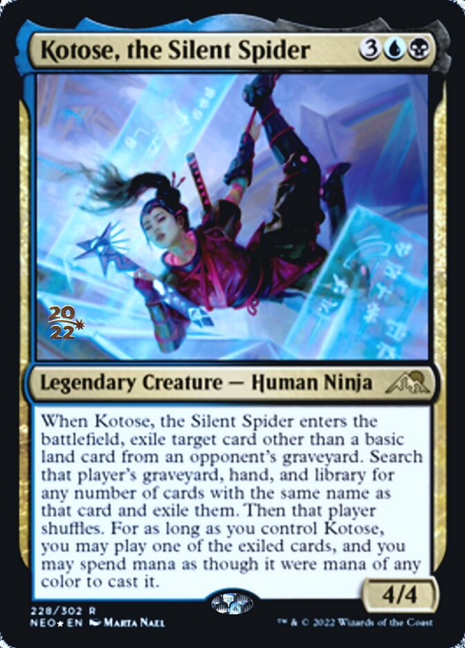 Kotose, the Silent Spider [Kamigawa: Neon Dynasty Prerelease Promos] | The Gaming-Verse