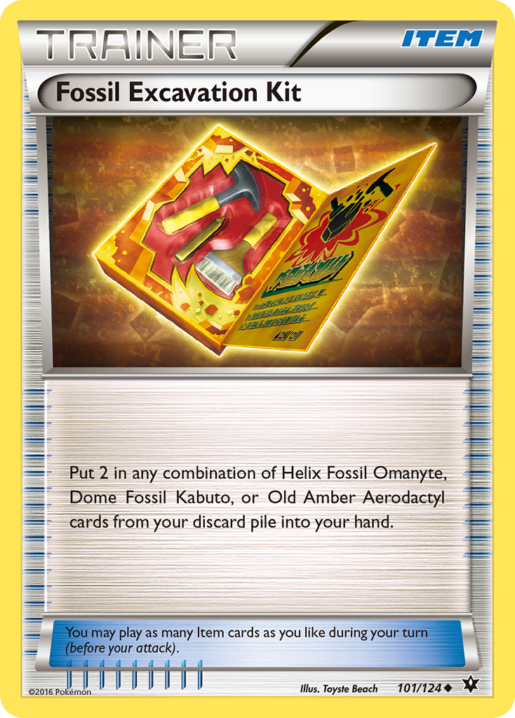 Fossil Excavation Kit (101/124) [XY: Fates Collide] | The Gaming-Verse