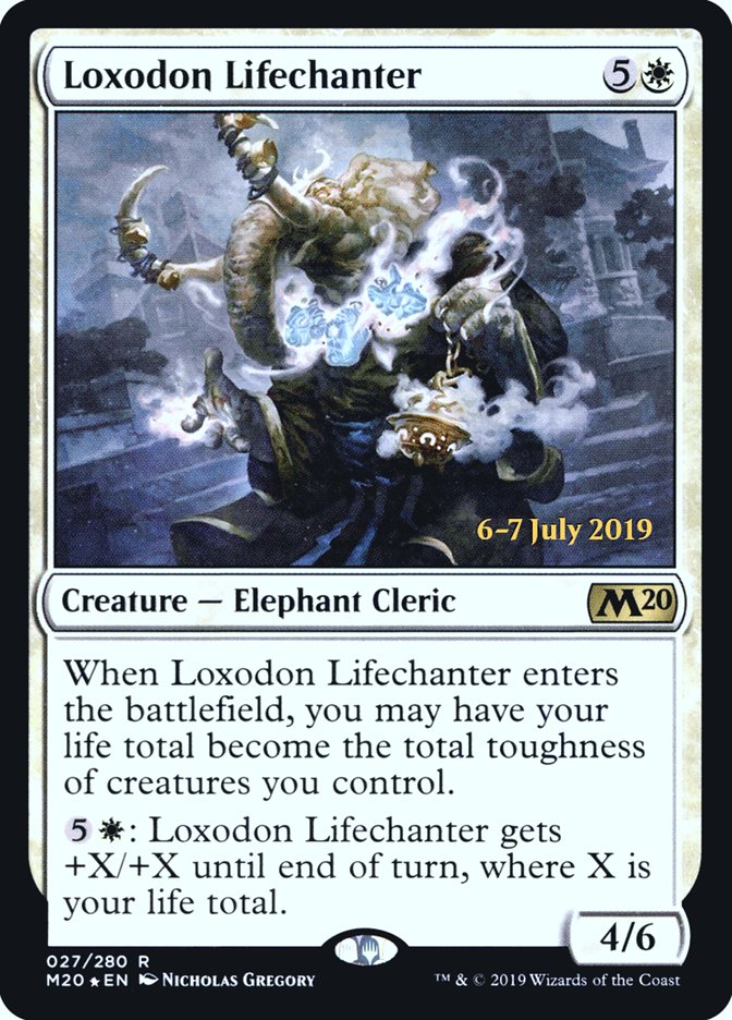 Loxodon Lifechanter  [Core Set 2020 Prerelease Promos] | The Gaming-Verse