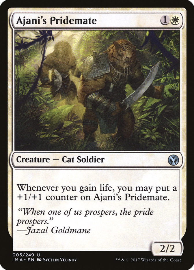 Ajani's Pridemate [Iconic Masters] | The Gaming-Verse