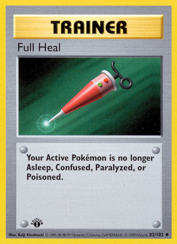 Full Heal (82/102) (Shadowless) [Base Set 1st Edition] | The Gaming-Verse