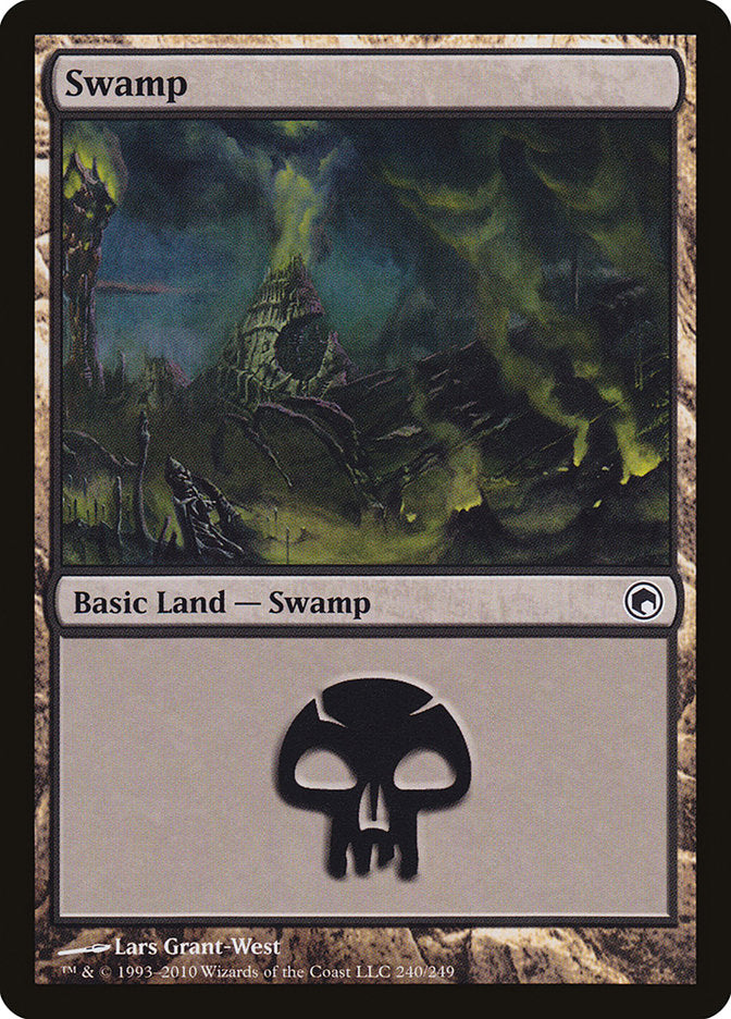 Swamp (#240) [Scars of Mirrodin] | The Gaming-Verse