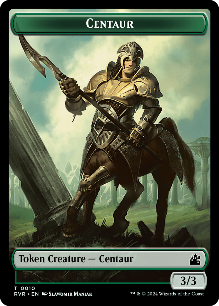 Goblin (0008) // Centaur Double-Sided Token [Ravnica Remastered Tokens] | The Gaming-Verse