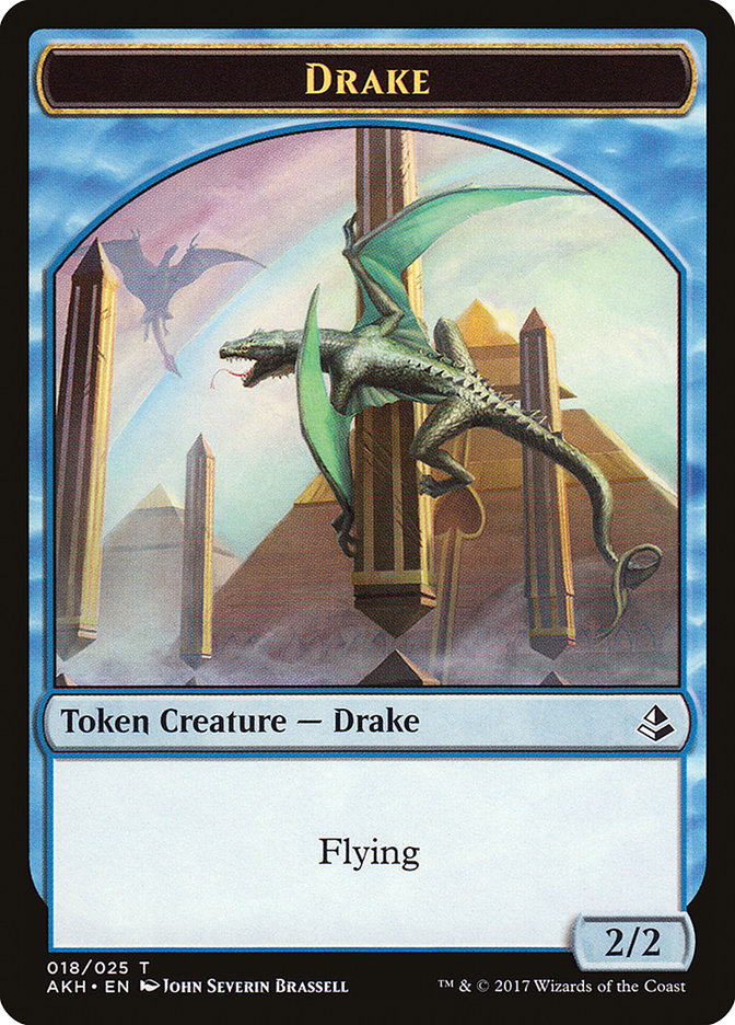 Drake [Amonkhet Tokens] | The Gaming-Verse