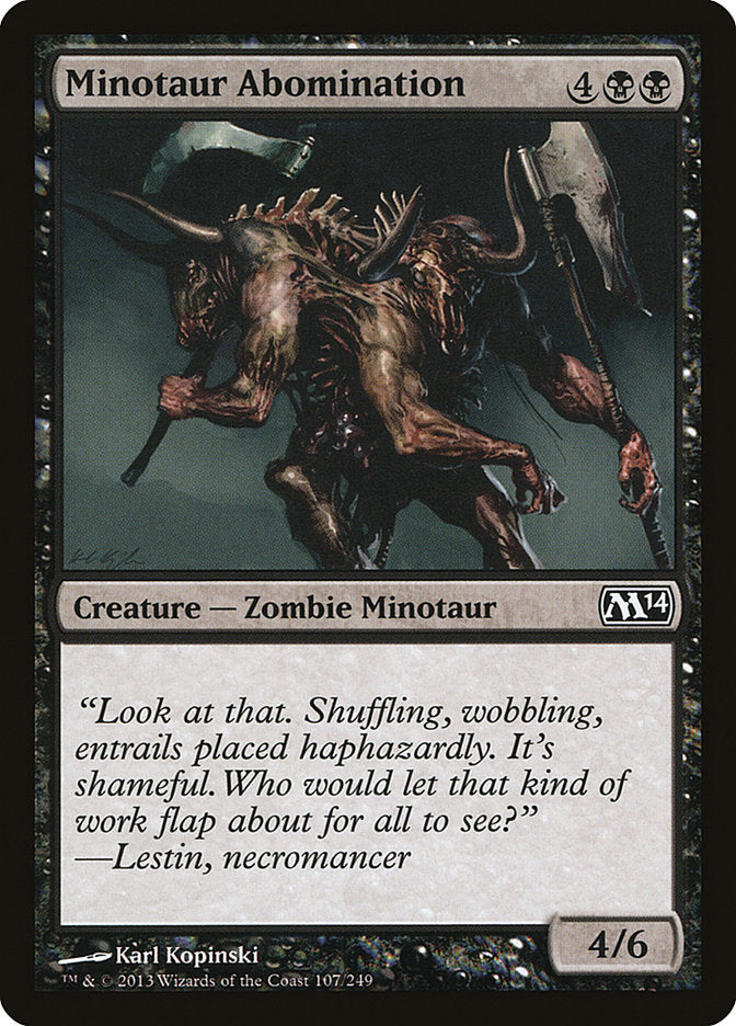 Minotaur Abomination [Magic 2014] | The Gaming-Verse