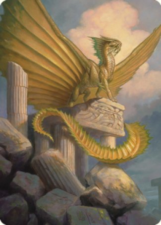 Ancient Gold Dragon Art Card (05) [Commander Legends: Battle for Baldur's Gate Art Series] | The Gaming-Verse