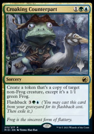 Croaking Counterpart (Promo Pack) [Innistrad: Midnight Hunt Promos] | The Gaming-Verse