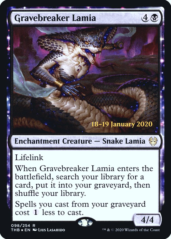 Gravebreaker Lamia [Theros Beyond Death Prerelease Promos] | The Gaming-Verse