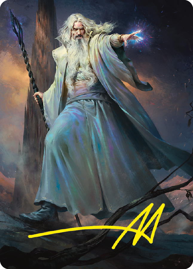 Saruman of Many Colors Art Card (Gold-Stamped Signature) [The Lord of the Rings: Tales of Middle-earth Art Series] | The Gaming-Verse