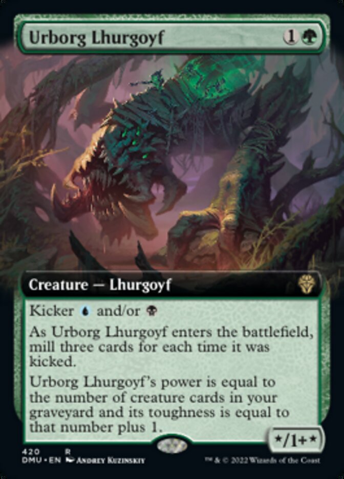 Urborg Lhurgoyf (Extended Art) [Dominaria United] | The Gaming-Verse