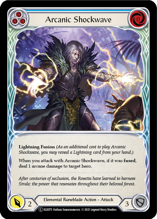 Arcanic Shockwave (Blue) [U-ELE075] Unlimited Normal | The Gaming-Verse