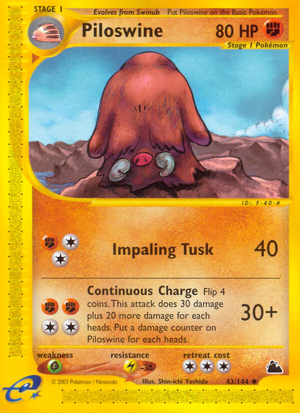 Piloswine (43/144) [Skyridge] | The Gaming-Verse