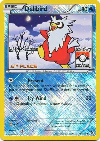 Delibird (38/149) (League Promo 4th Place) [Black & White: Boundaries Crossed] | The Gaming-Verse