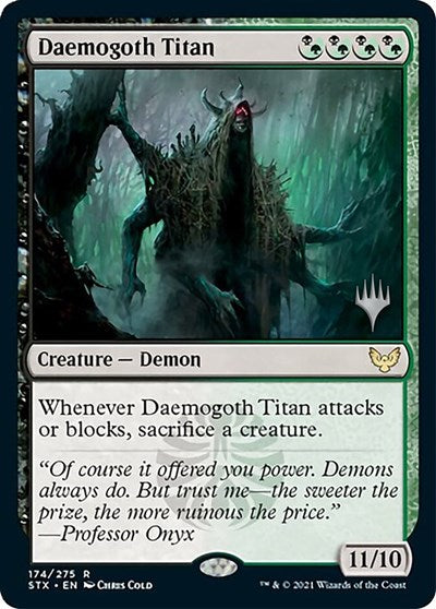 Daemogoth Titan (Promo Pack) [Strixhaven: School of Mages Promos] | The Gaming-Verse