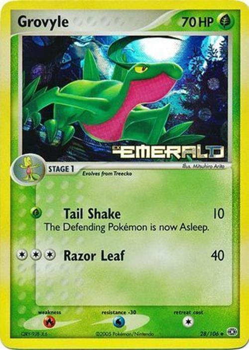 Grovyle (28/106) (Stamped) [EX: Emerald] | The Gaming-Verse