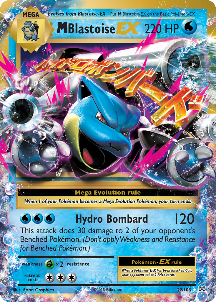 M Blastoise EX (22/108) [XY: Evolutions] | The Gaming-Verse