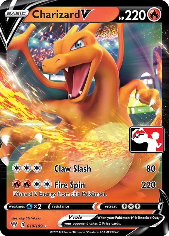 Charizard V (019/189) [Prize Pack Series One] | The Gaming-Verse