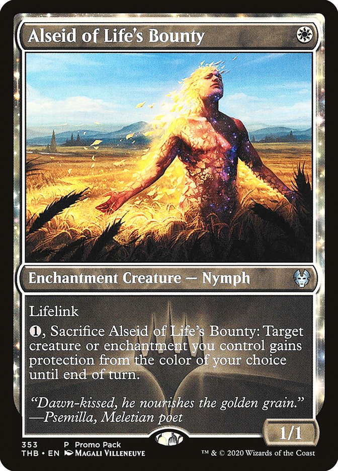 Alseid of Life's Bounty (Promo Pack) [Theros Beyond Death Promos] | The Gaming-Verse