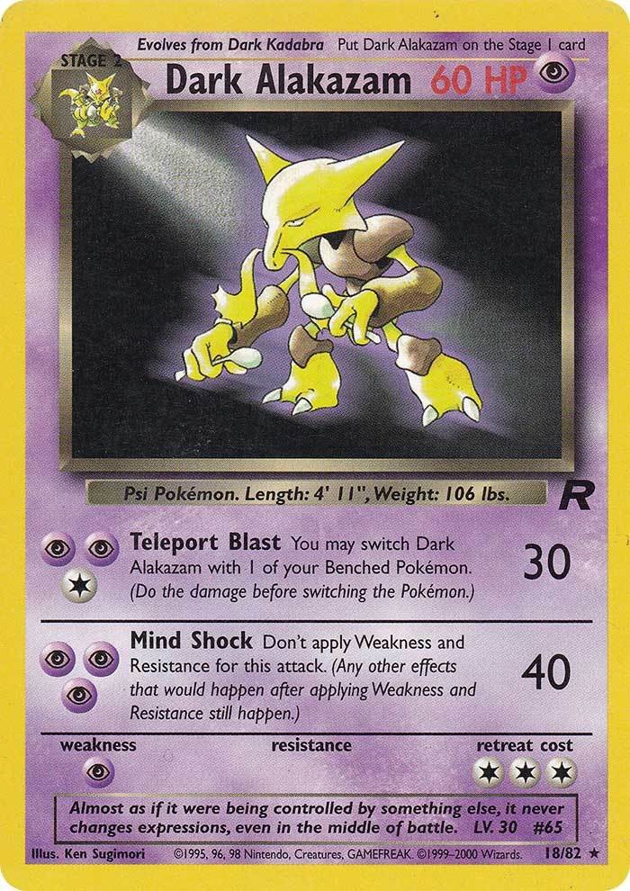 Dark Alakazam (18/82) [Team Rocket Unlimited] | The Gaming-Verse