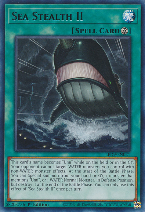 Sea Stealth II [LED9-EN021] Rare | The Gaming-Verse