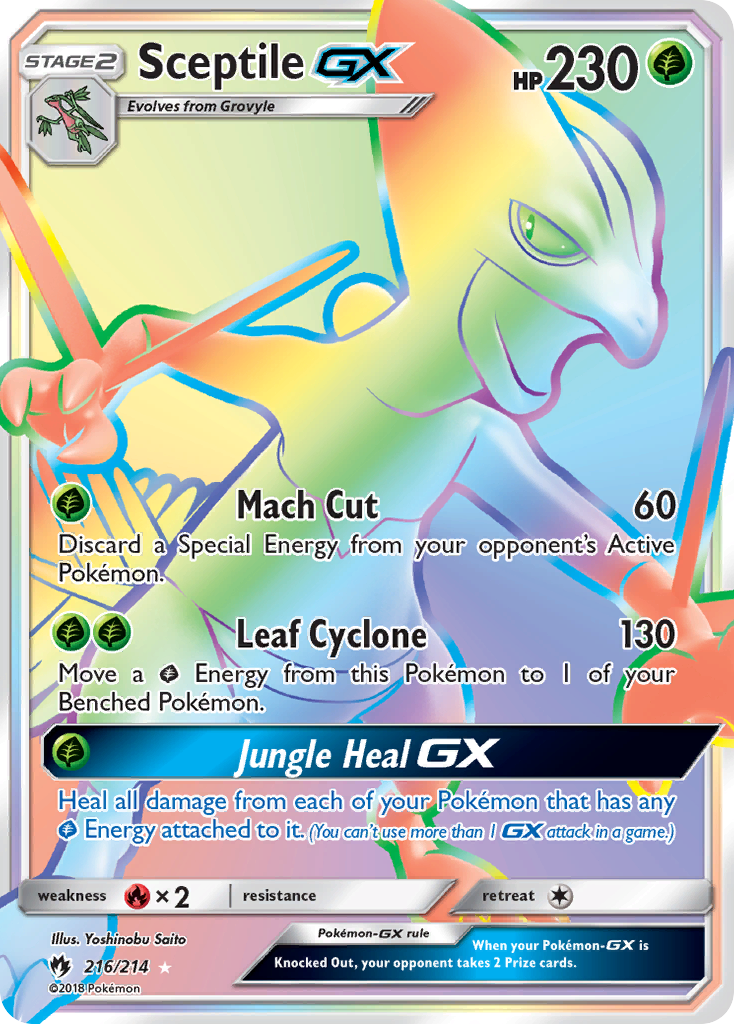 Sceptile GX (216/214) [Sun & Moon: Lost Thunder] | The Gaming-Verse