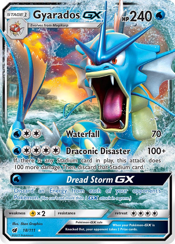 Gyarados GX (18/111) [Sun & Moon: Crimson Invasion] | The Gaming-Verse