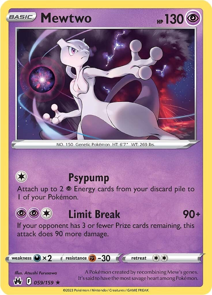 Mewtwo (059/159) [Sword & Shield: Crown Zenith] | The Gaming-Verse