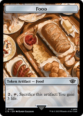 Ballistic Boulder // Food (0022) Double-Sided Token (Surge Foil) [The Lord of the Rings: Tales of Middle-Earth Tokens] | The Gaming-Verse